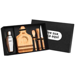 Kit para caipirinha com coqueteleira