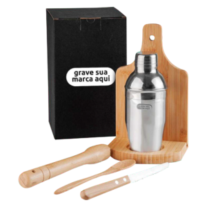 Kit para caipirinha em bambu - 6 peças