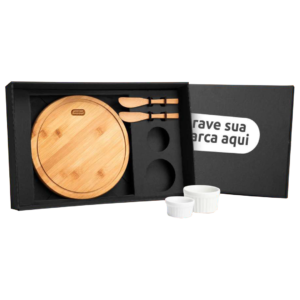 Kit para petisco com tábua - 5 peças