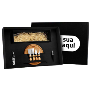 Kit queijo e vinho - 7 peças