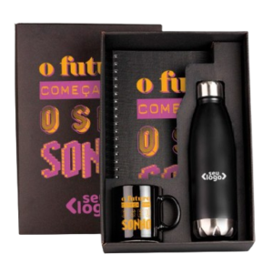 Kit Caderno E Acessórios - 3 Pçs KT-9034B